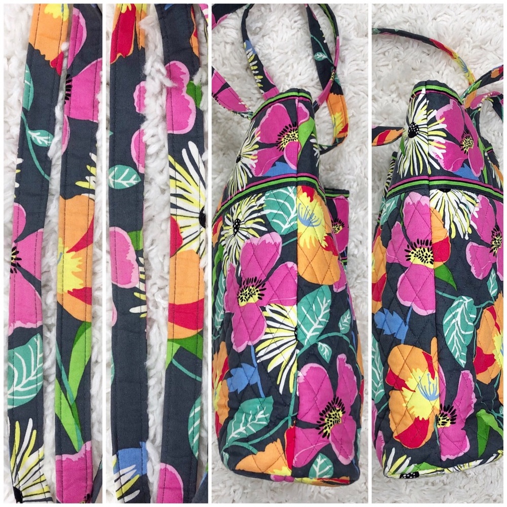 Vera Bradley Jazzy Blooms Floral Print Tote Purse - Picture 7 of 8